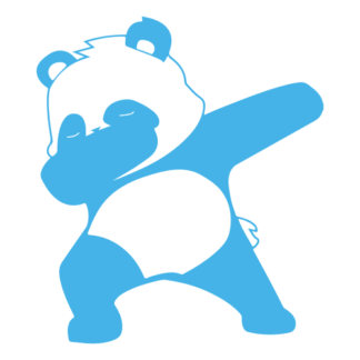 Dabbing Panda Decal (Baby Blue)
